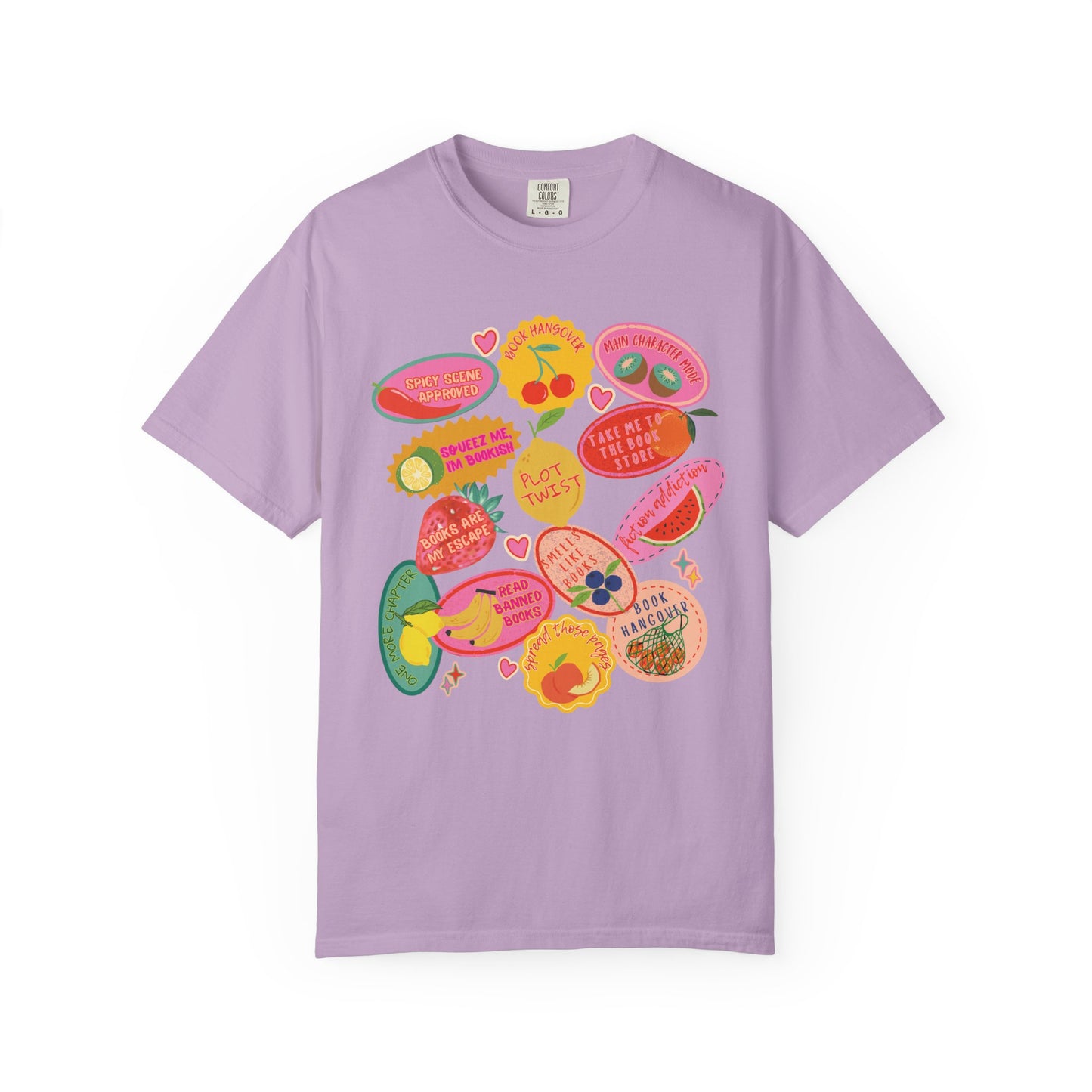 Romantasy Book Tropes Fruit Sticker Shirt