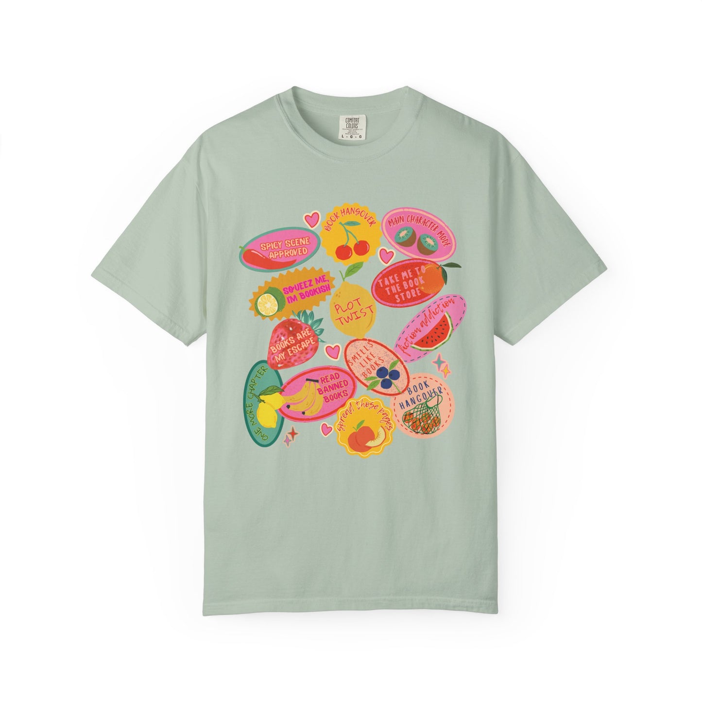 Romantasy Book Tropes Fruit Sticker Shirt