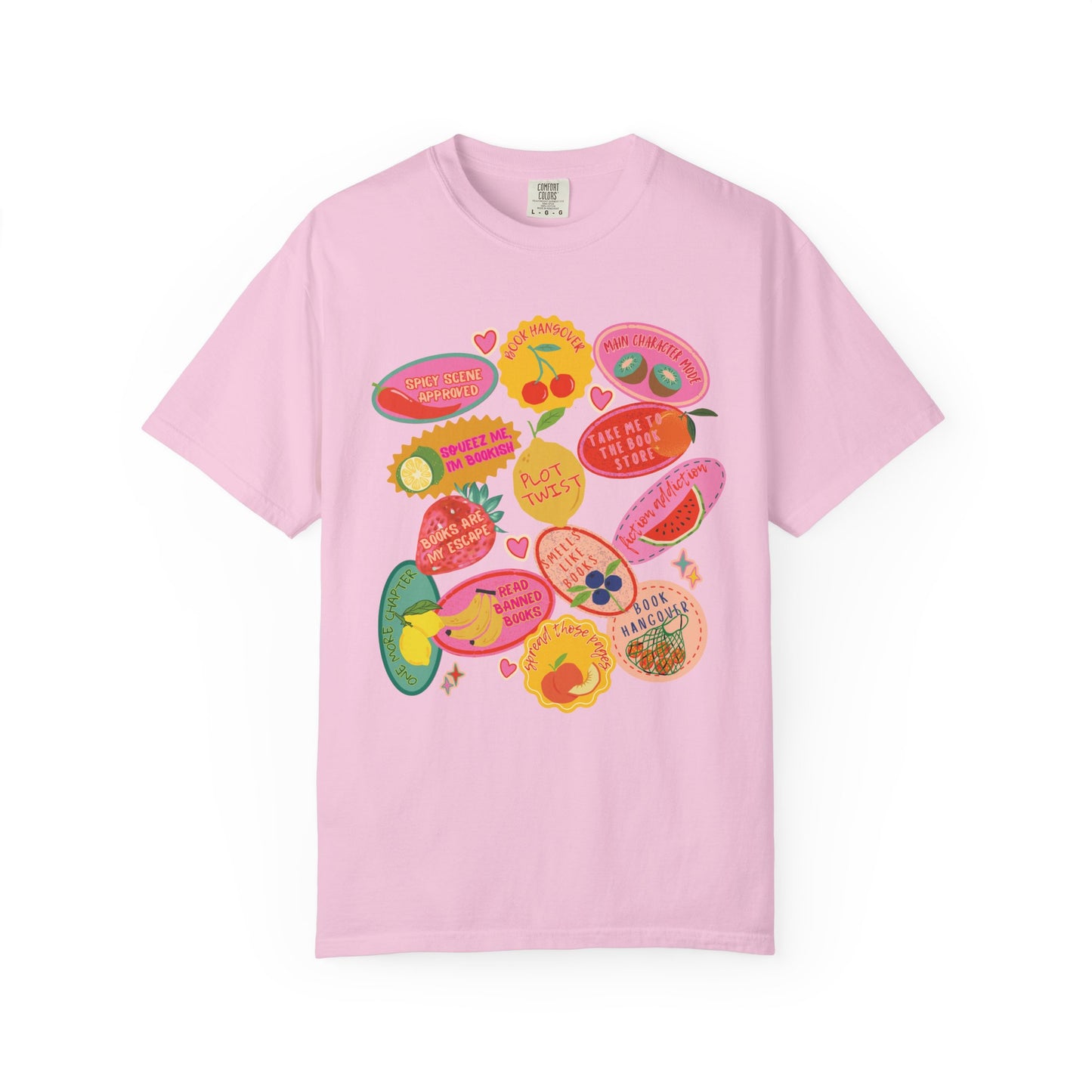 Romantasy Book Tropes Fruit Sticker Shirt