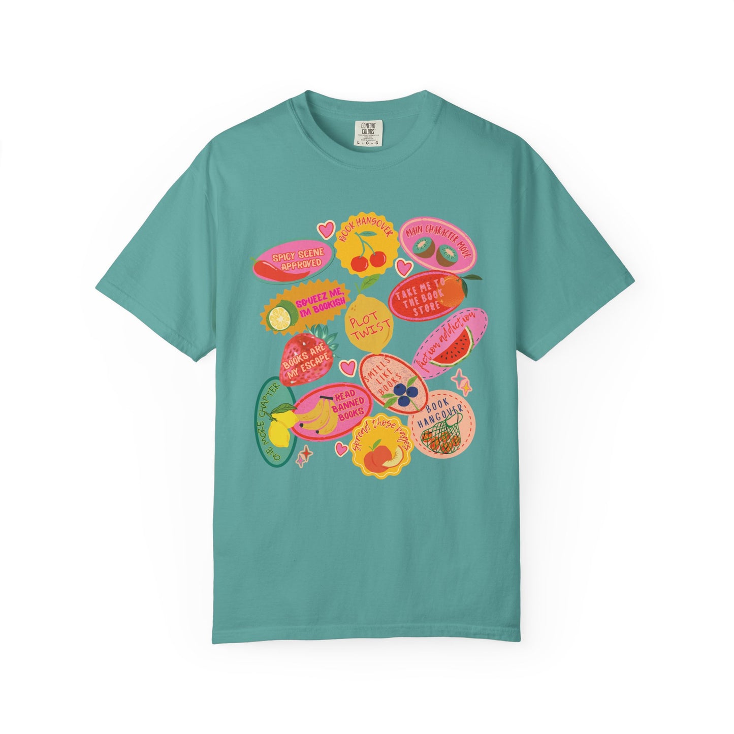 Romantasy Book Tropes Fruit Sticker Shirt