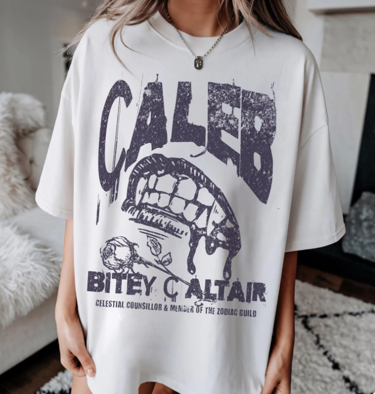 Zodiac Academy Caleb Altair Vampire Shirt LICENSED