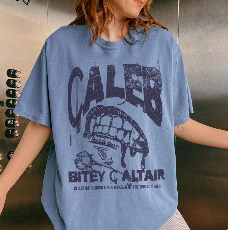 Zodiac Academy Caleb Altair Vampire Shirt LICENSED