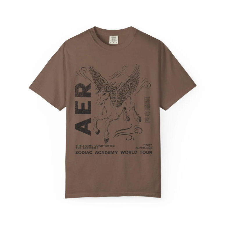 Zodiac Academy House Aer Vintage Band Tee