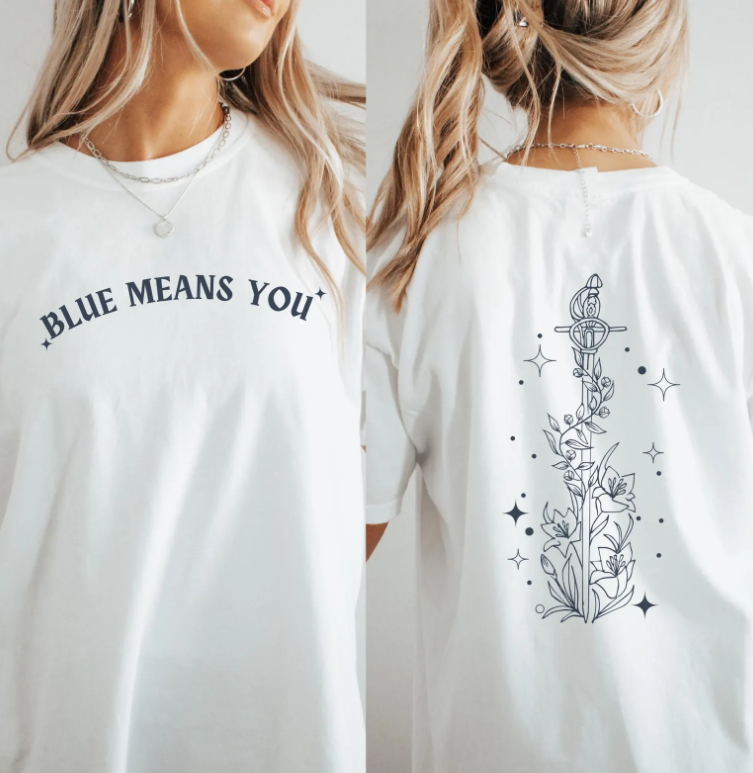 Zodiac Academy Blue Means You Celestial Sword LICENSED Zodiac Academy Merch