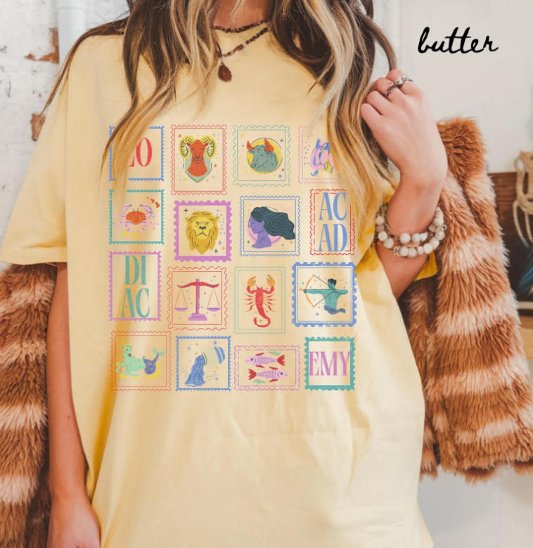 Zodiac Academy LICENSED Retro Stamp Zodiac Academy Merch