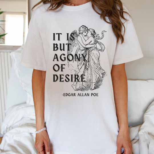 Agony Of Desire Edgar Allan Poe Grunge Fairycore Angel Shirt