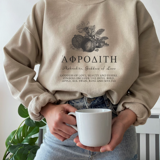 Aphrodite Goddess Of Love Pomegranate Sweatshirt