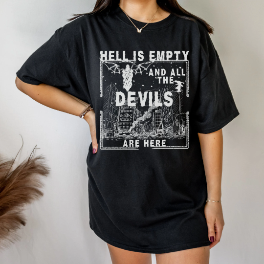 Hell Is Empty The Tempest Shakespeare Shirt