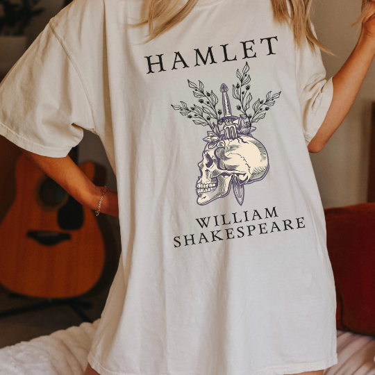 Hamlet Shakespeare Skull Shirt
