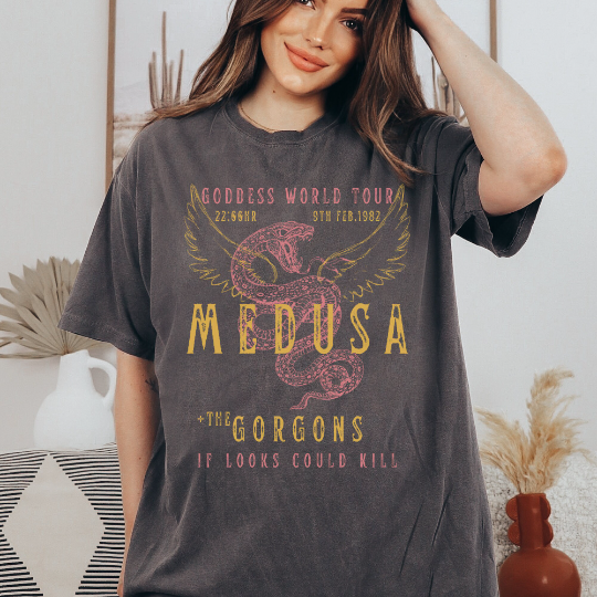 Medusa Distressed Band Tee