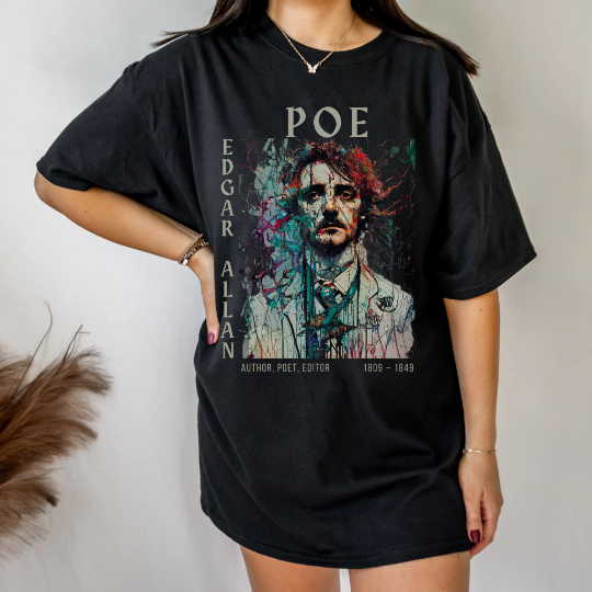 Edgar Allan Poe Portrait Dark Academia Shirt