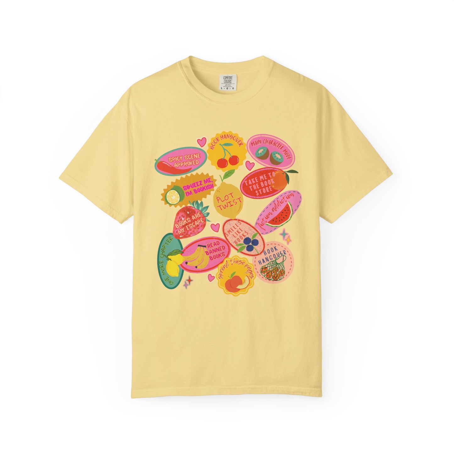 Romantasy Book Tropes Fruit Sticker Shirt