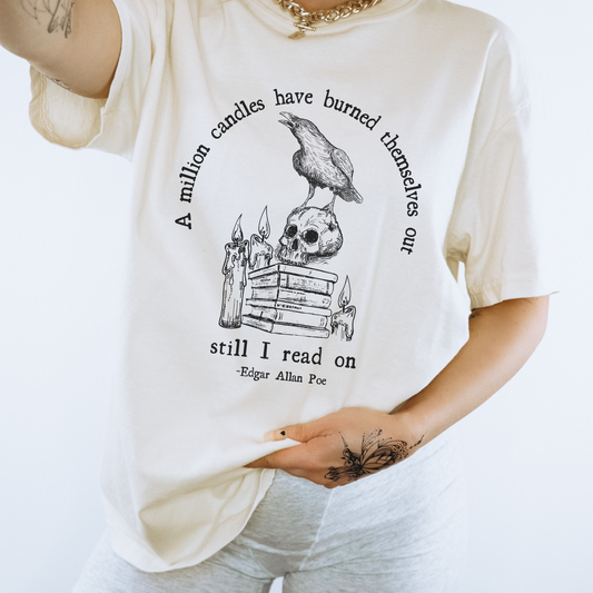 Edgar Allan Poe Raven And Skull Shirt
