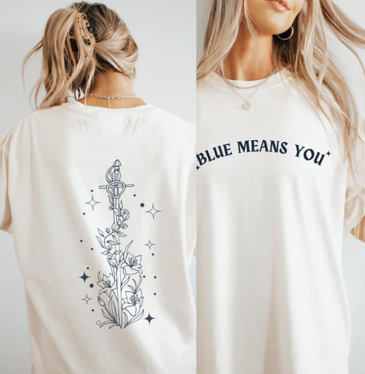 Zodiac Academy Blue Means You Celestial Sword LICENSED Zodiac Academy Merch