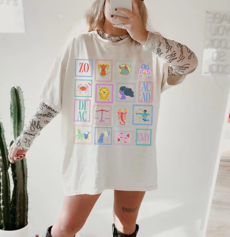 Zodiac Academy LICENSED Retro Stamp Zodiac Academy Merch