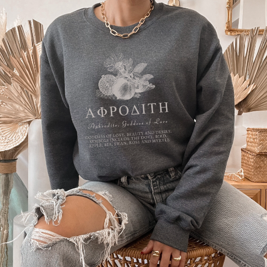 Aphrodite Goddess Of Love Pomegranate Sweatshirt