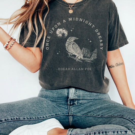Midnight Dreary Edgar Allan Poe Shirt
