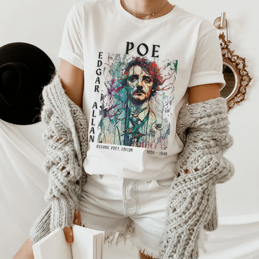 Edgar Allan Poe Portrait Dark Academia Shirt
