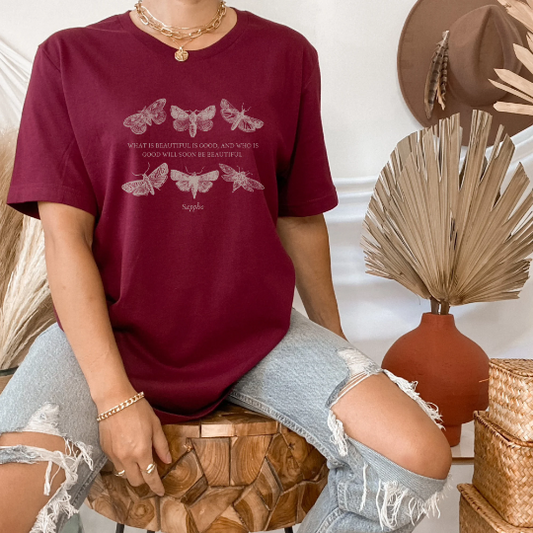 Sappho Moth Cottagecore Shirt